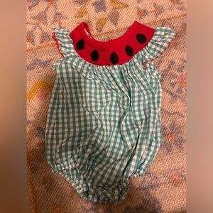 Smocked Watermelon Romper